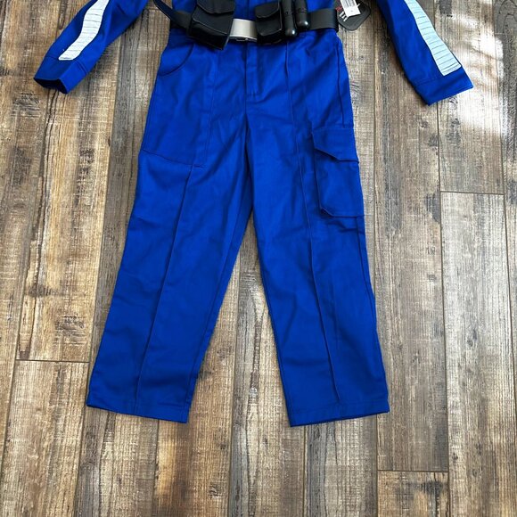 NEW Star Wars Mechanics Jumpsuit Kids Medium Blue Galactic Starcruiser Costume - Picture 8 of 12